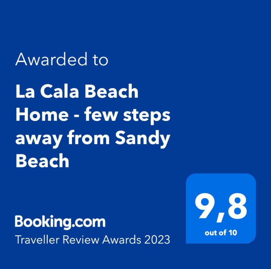 La Cala Beach Home - Beachfront Few Steps Away From Sandy Beach 라칼라데미야스 외부 사진