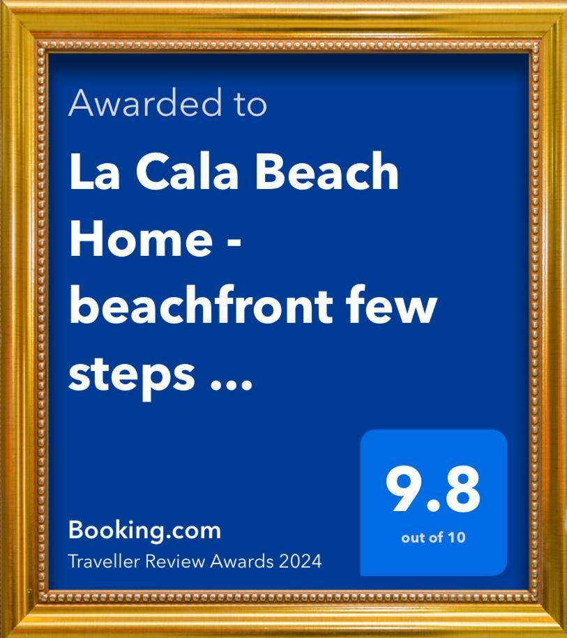 La Cala Beach Home - Beachfront Few Steps Away From Sandy Beach 라칼라데미야스 외부 사진